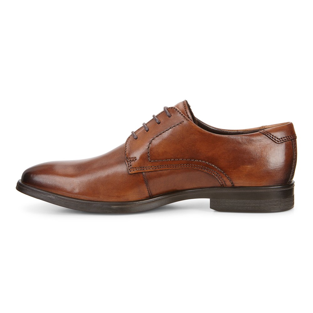 Zapatos De Vestir Hombre - ECCO Melbourne Tie - Marrom - AHI029457